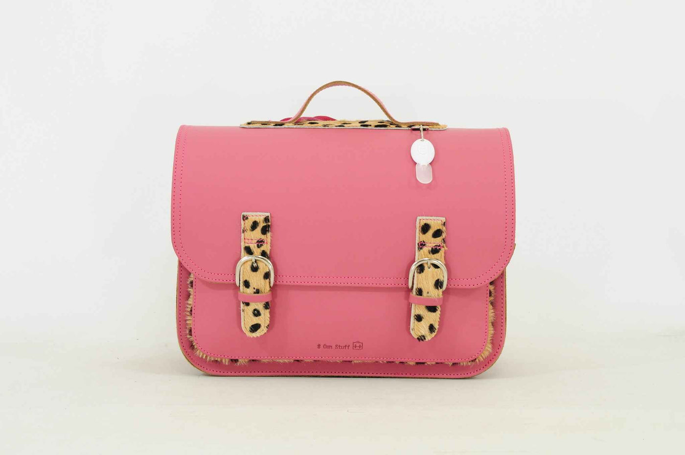 Own Stuff | Leather Book Bag Leo Antique Pink