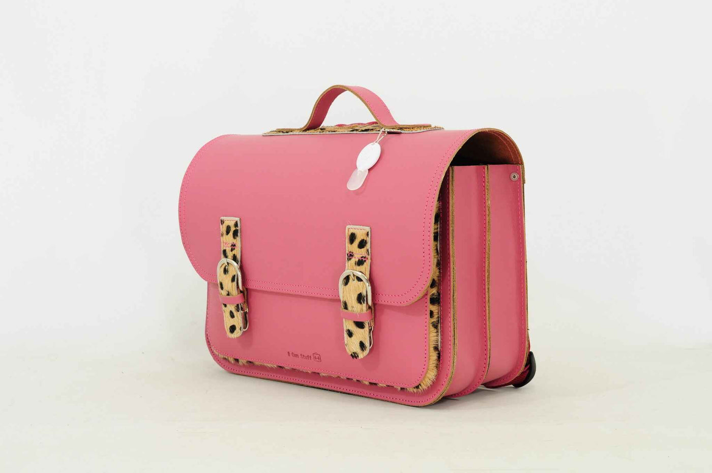 Own Stuff | Leather Book Bag Leo Antique Pink
