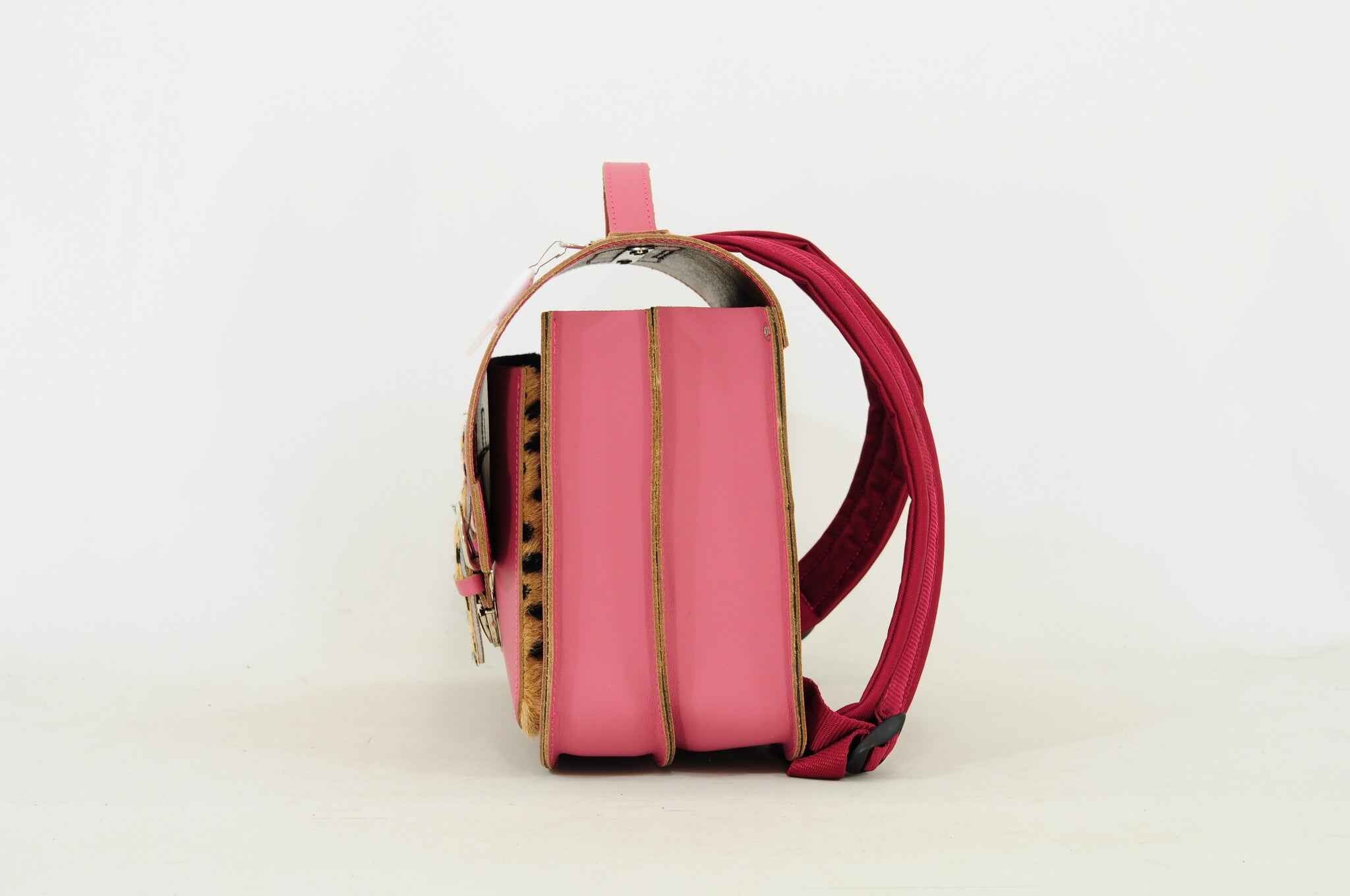 Own Stuff | Leather Book Bag Leo Antique Pink