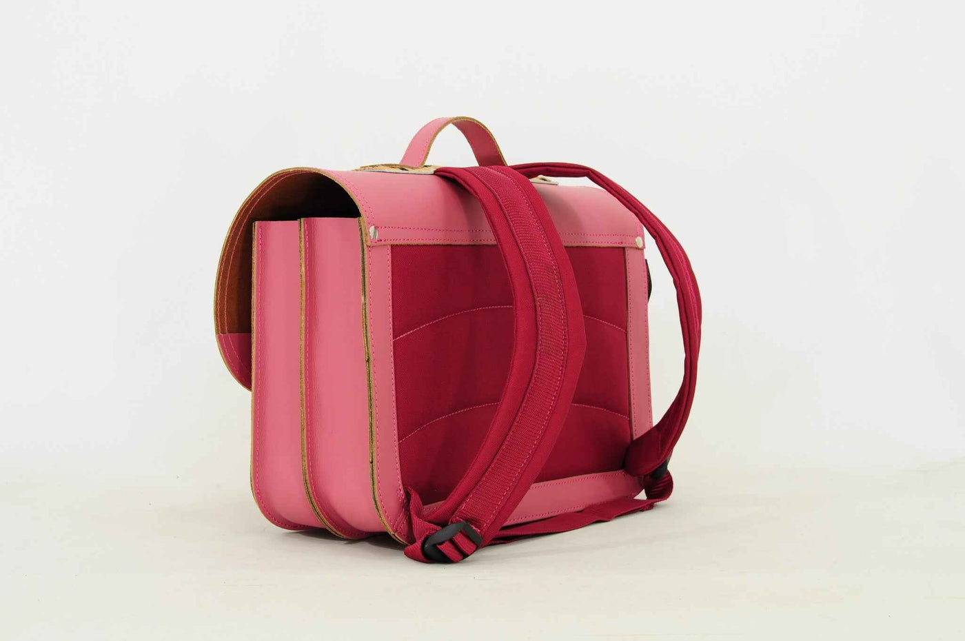 Own Stuff | Leather Book Bag Leo Antique Pink