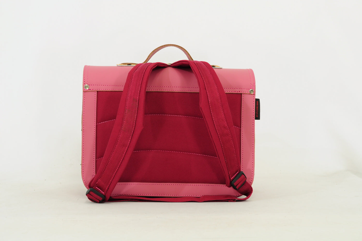 Own Stuff | Lederen Boekentas Leo Antique Pink