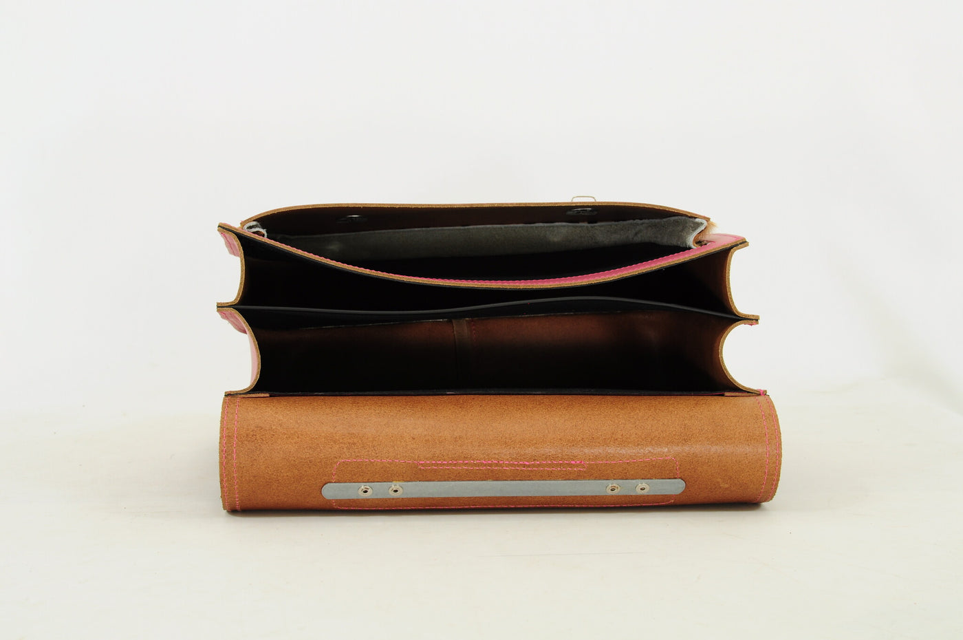 Own Stuff | Lederen Boekentas Leo Antique Pink