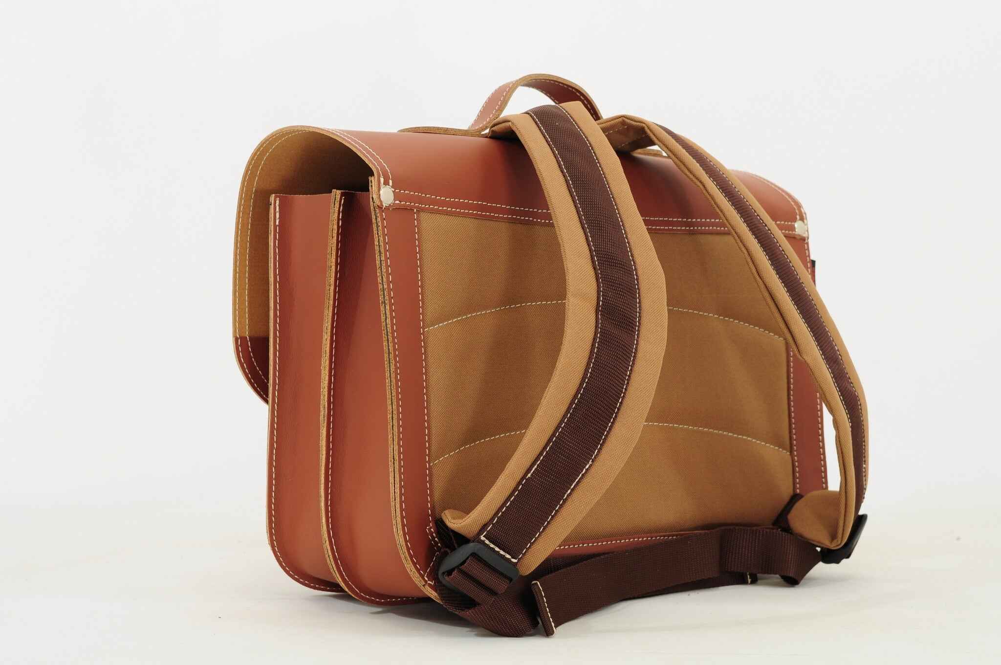 Own Stuff | Leather Book Bag Surf Chestnut