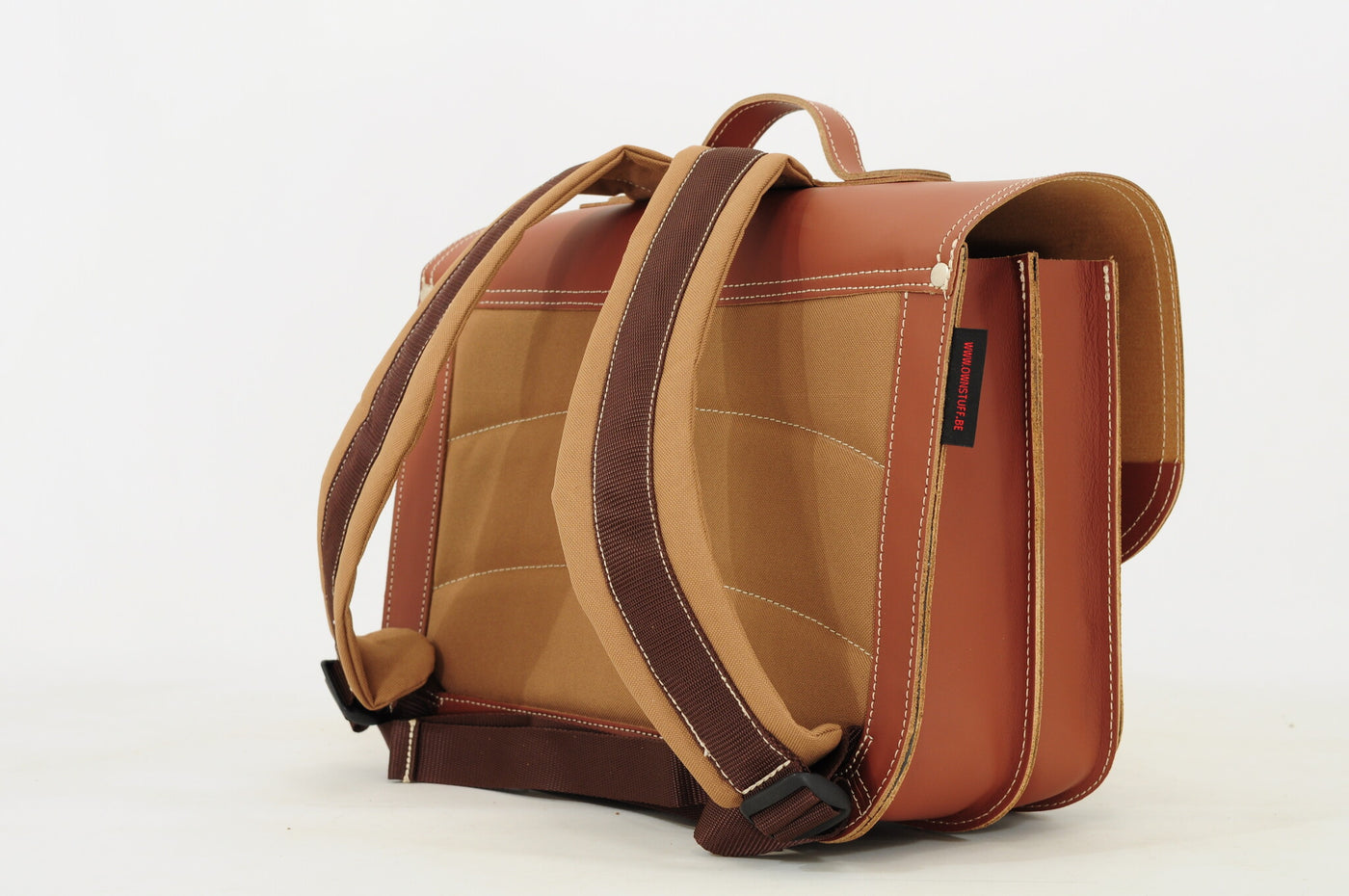 Own Stuff | Lederen Boekentas Surf Chestnut