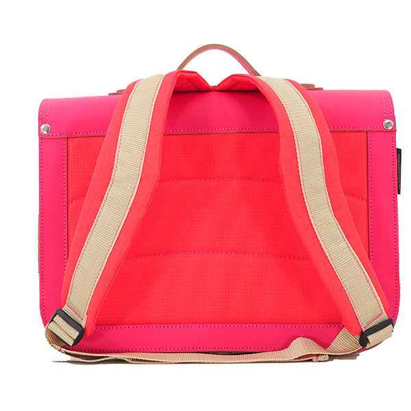 Own Stuff | Leather Book Bag Fuchsia Butterfly Magnetic