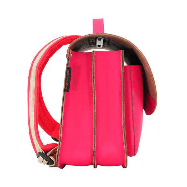 Own Stuff | Fuchsia Butterfly Magnetic Leather Book Bag