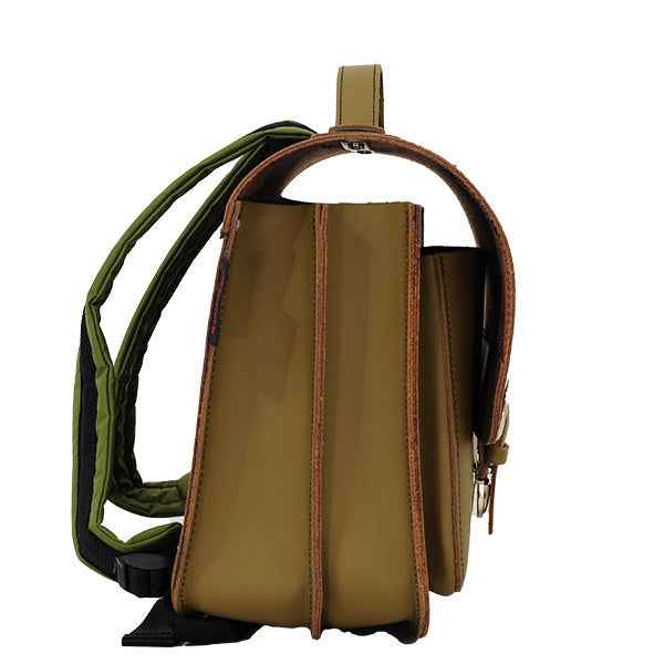 Own Stuff | Leather Book Bag Moss Dino