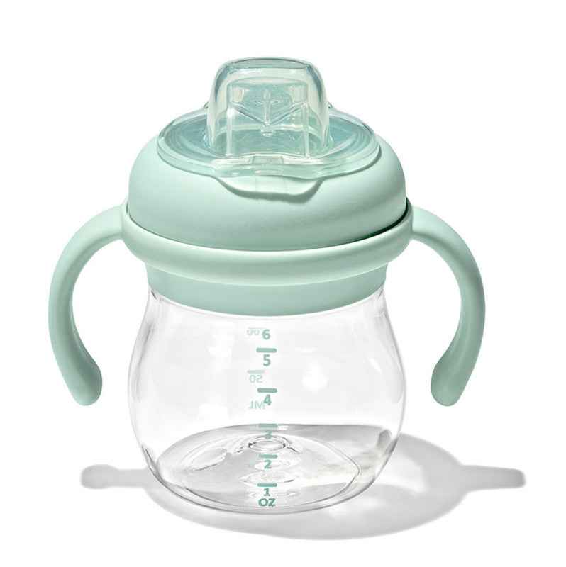 Oxo | Drinkbeker Transitions Antilekbeker met Zachte Tuit Afneembare Handvaten Opal Groen 150ml