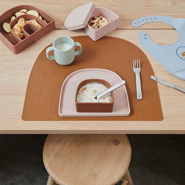 OYOY Rainbow bord en kom Dusty Blue / Clay