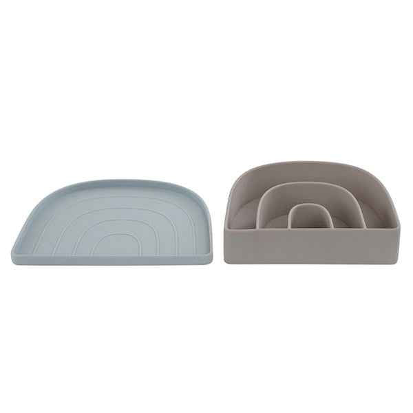OYOY Rainbow bord en kom Dusty Blue / Clay