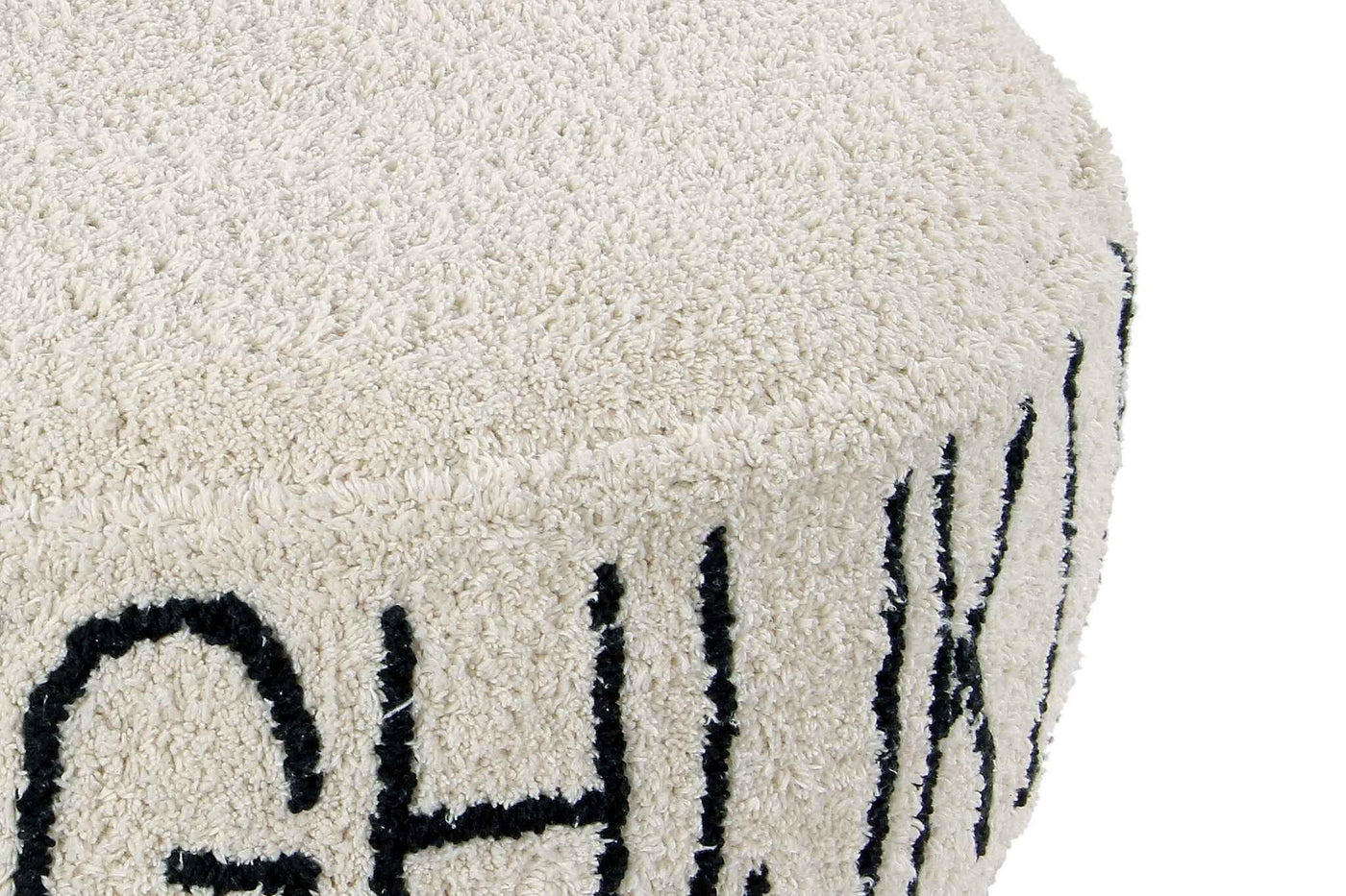 Lorena Canals - ABC Natural Pouf - Black