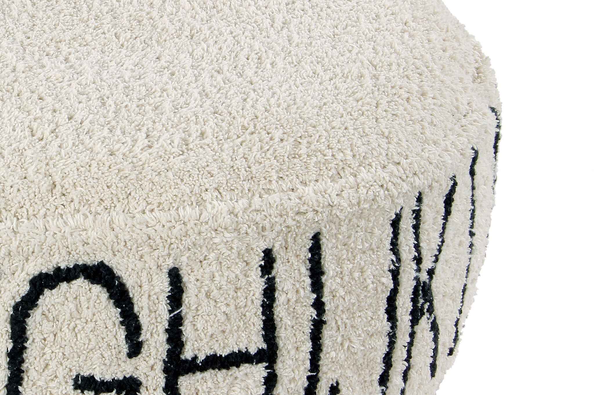 Lorena Canals - ABC Natural Pouf - Black