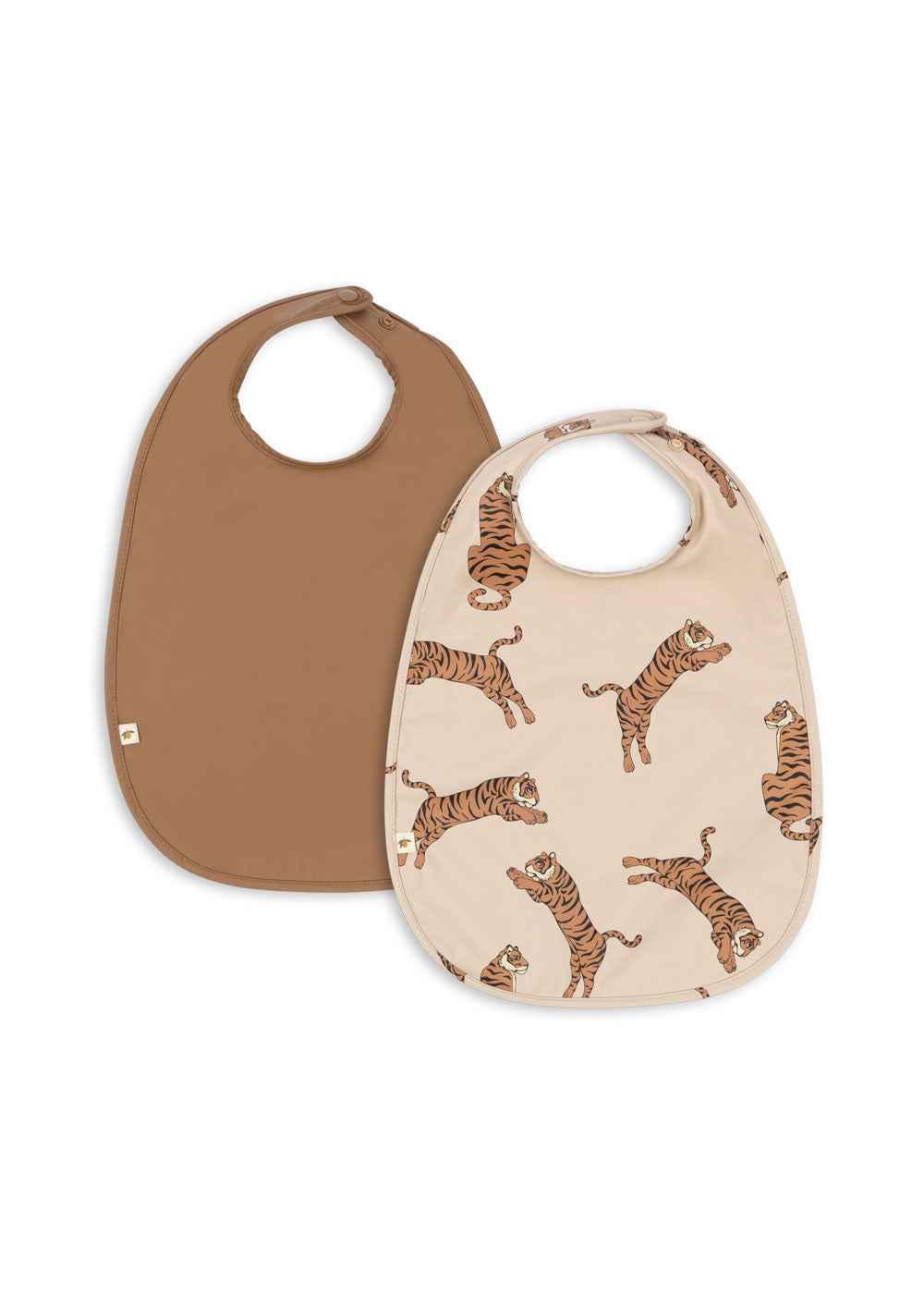 Konges Slojd | 2 Pack Little Teething Slab Tiger/Toasted Coconut