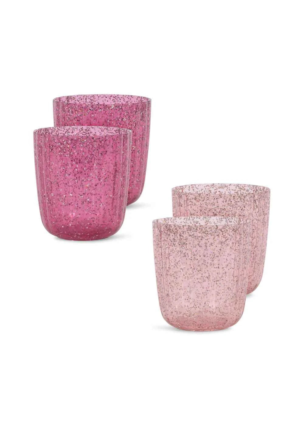 Konges Slojd | Glitterbeker 4 Roze Sparkling Pink Mix
