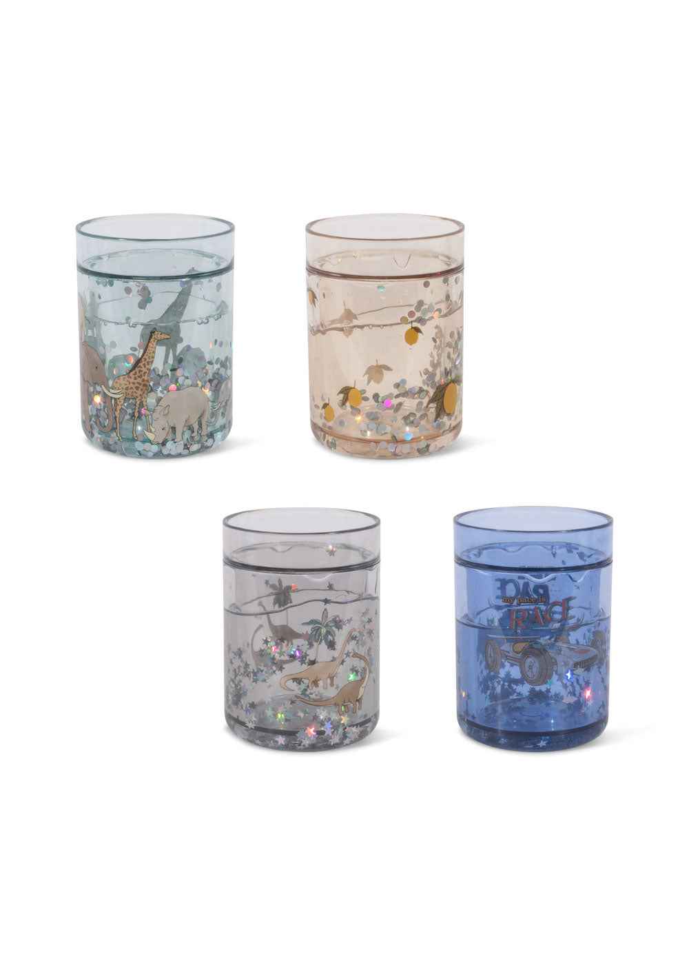 Konges Slojd | 4 Pack Glitter Cups Blue Mix