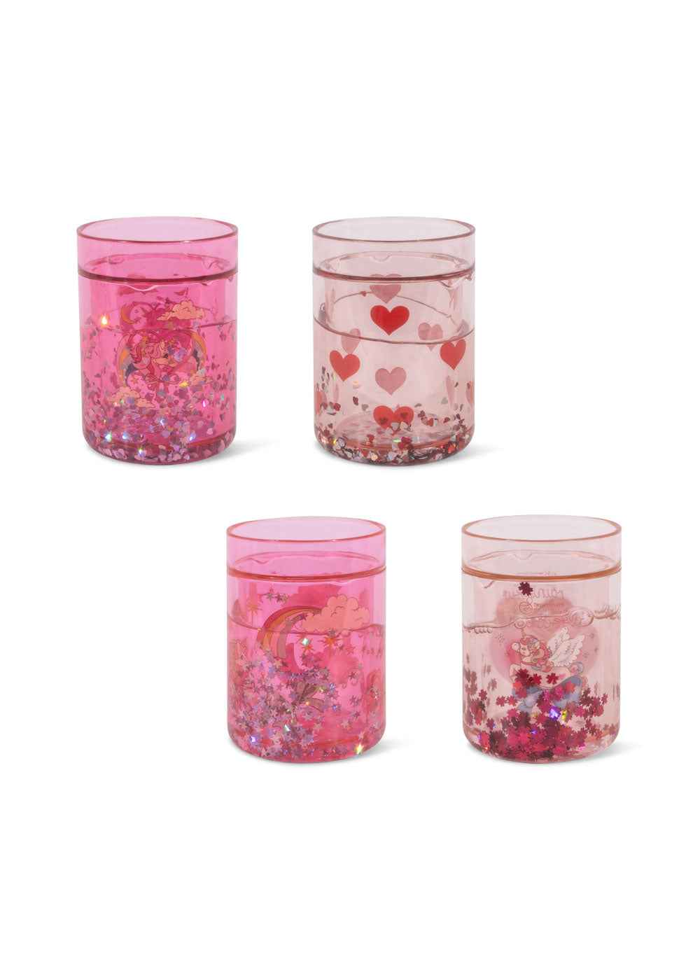 Konges Slojd | 4 Pack Glitter Bekers Pink Mix