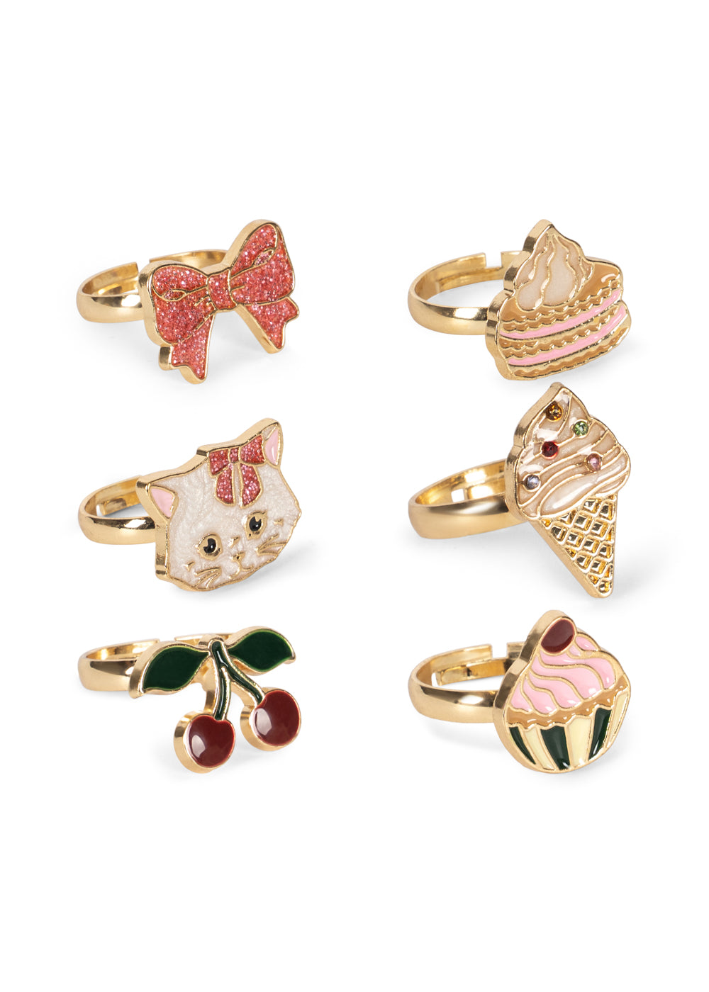 Konges slojd | ringenset kitty sweets goud