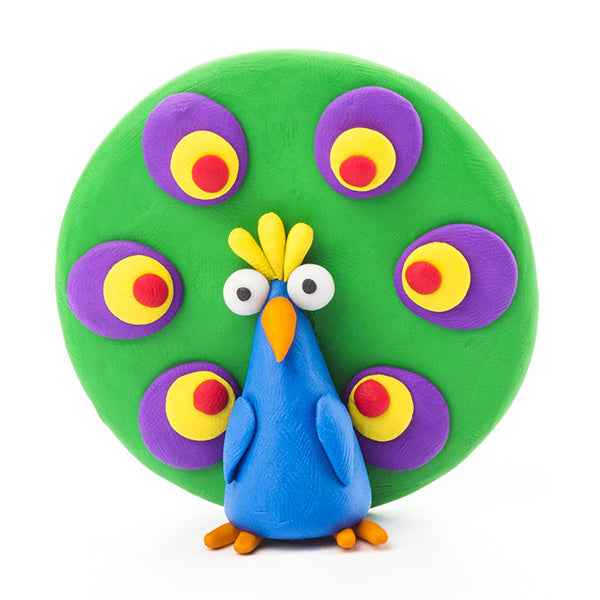 Hey Clay | Modeling Clay Birds - Peacock
