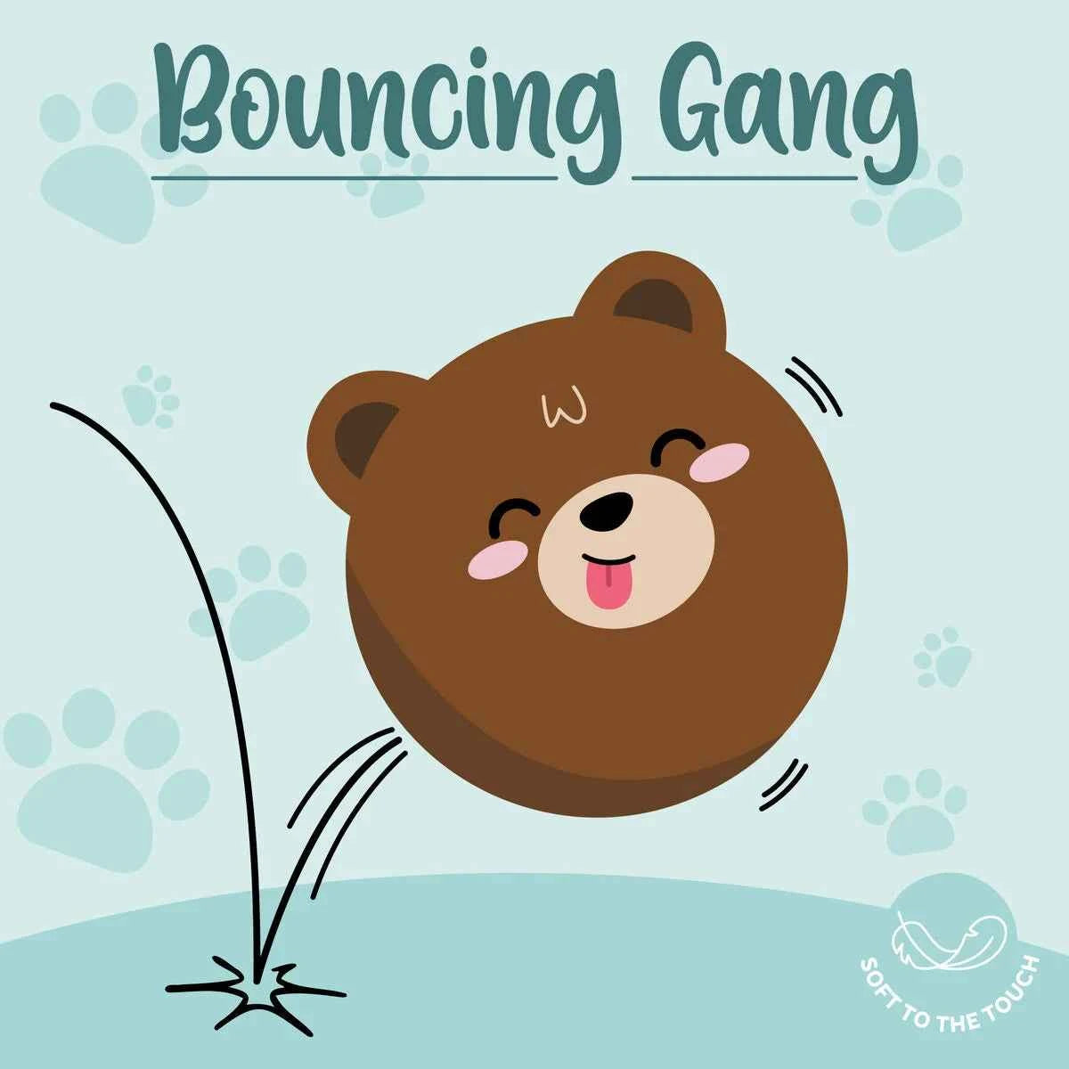 Legami | Bouncy Ball Teddy Bear Bouncing Gang