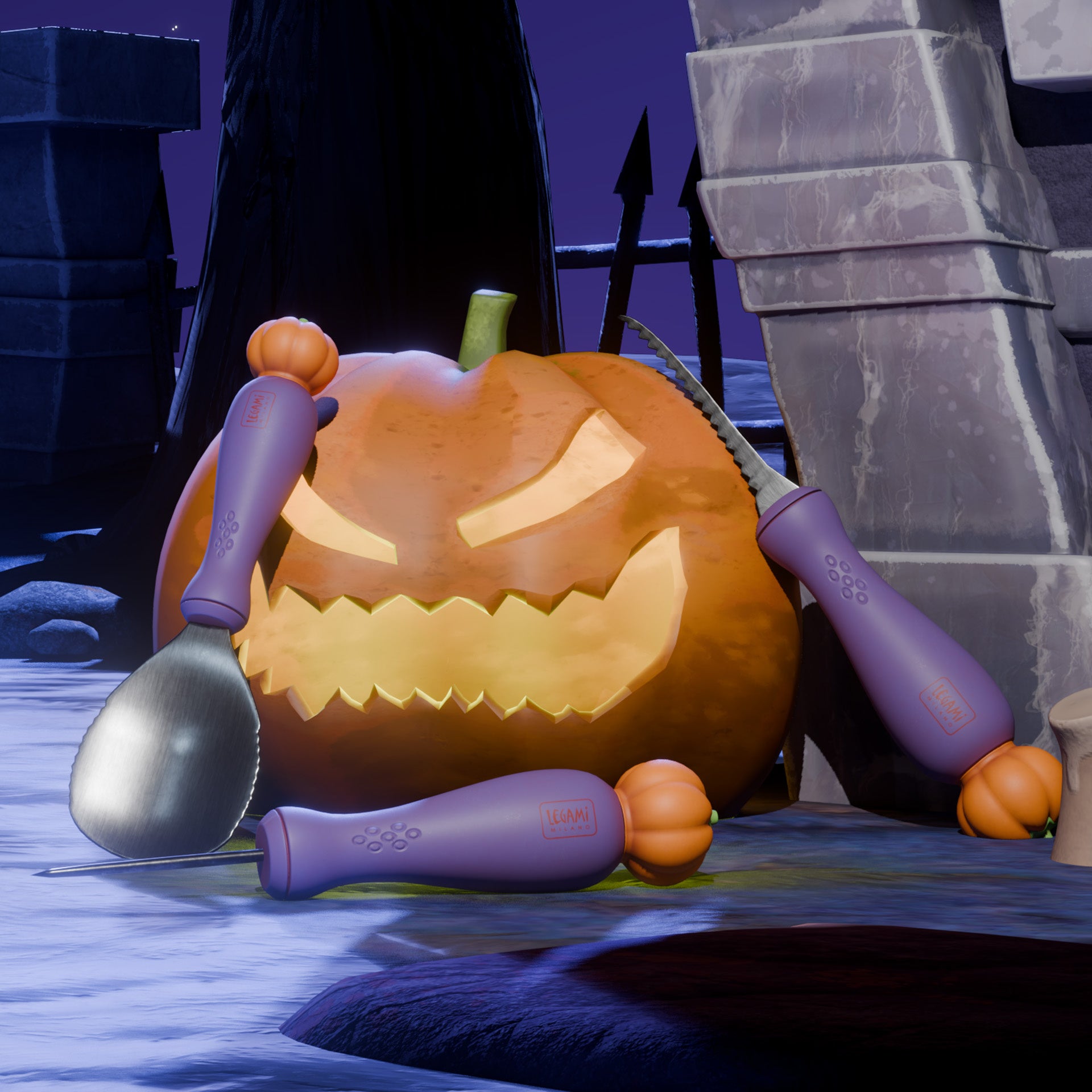 Legami | Halloween-Pompoensnijset - Snijden & Eng Zijn