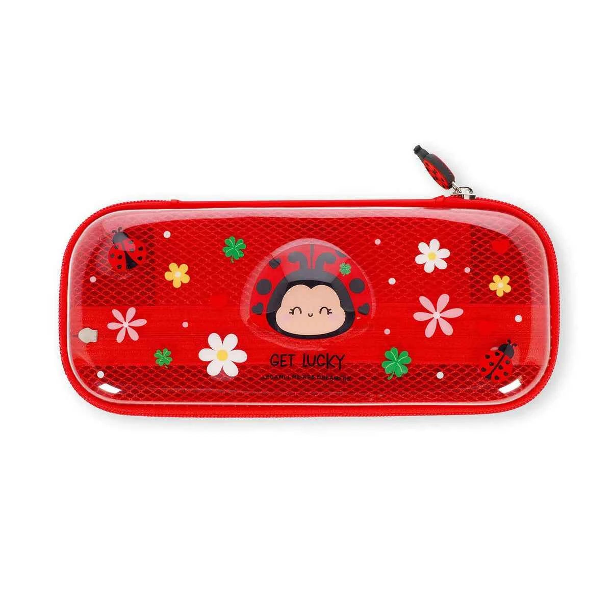 Legami | Ladybug Rigid Transparent Pencil Case - WonderWow