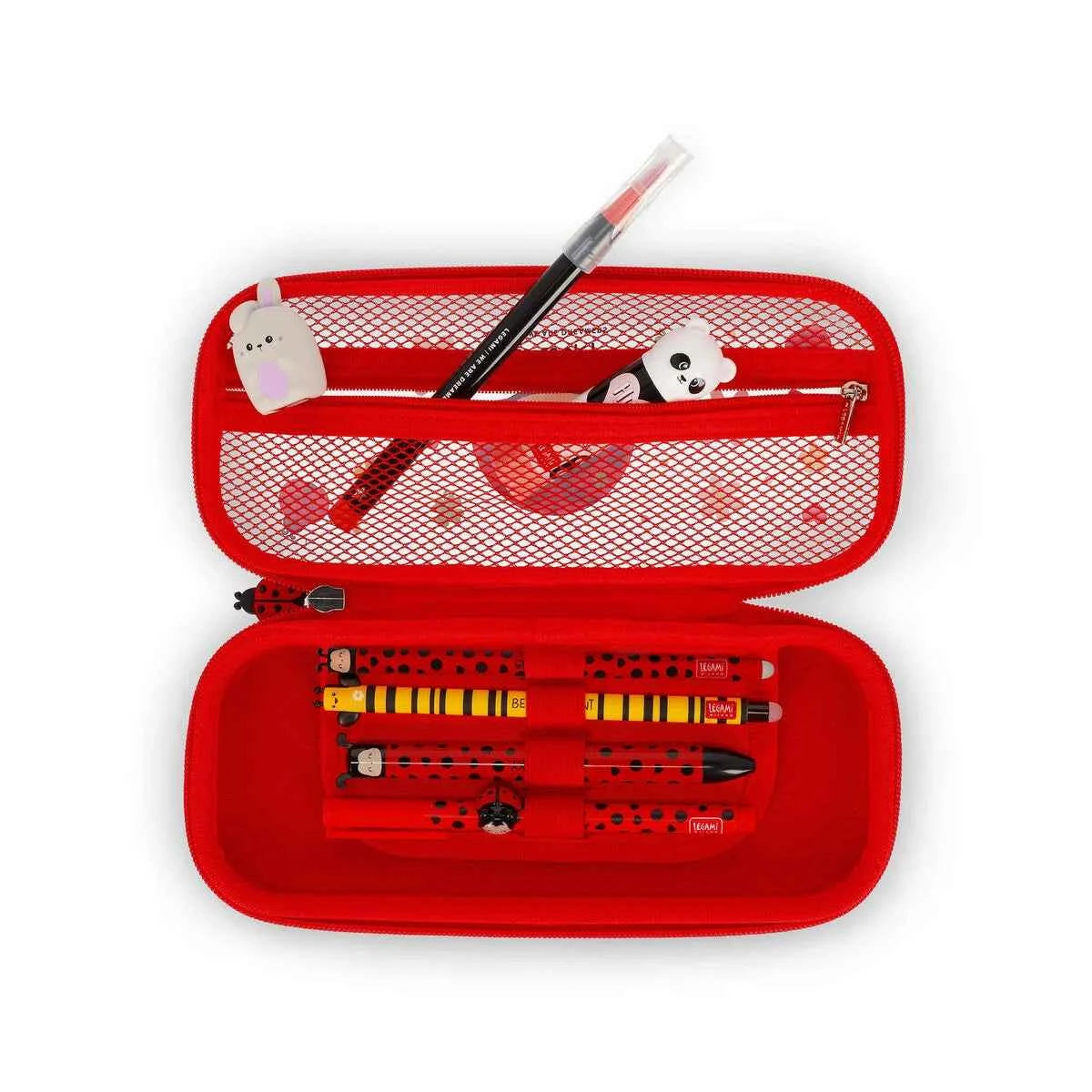 Legami | Ladybug Rigid Transparent Pen Pouch - WonderWow