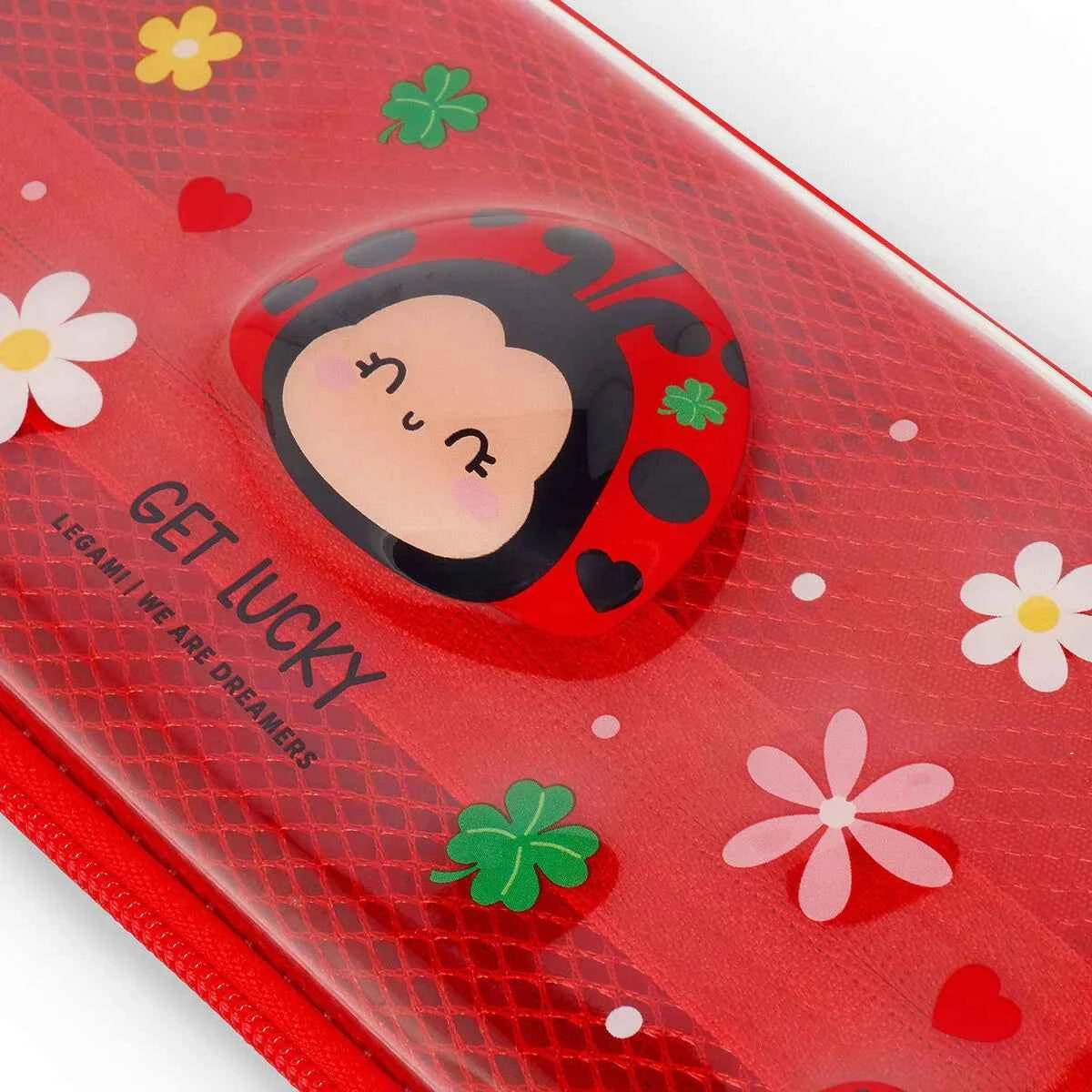 Legami | Ladybug Stiff Transparent Pen Pouch - WonderWow