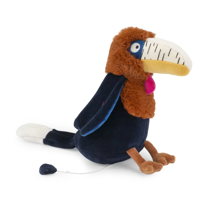 Moulin Roty | La Forêt Mawa Music Cuddly Hornbill Lychee Plush Toy