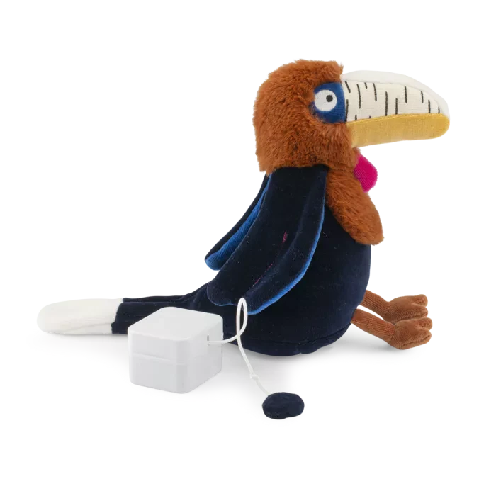 Moulin Roty | La Forêt Mawa Music Plush Hornbill Lychee