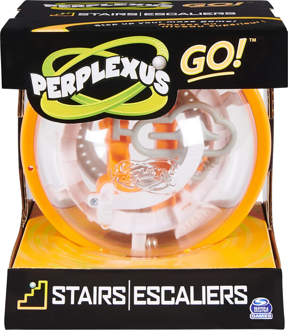 Perplexus | GO!  Stairs Compact En Uitdagend Puzzeldoolhof Oranje