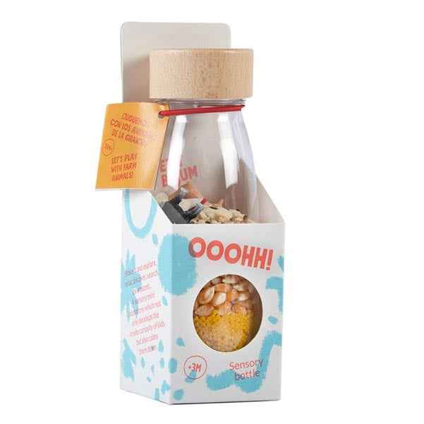 Petit Boum sensorische fles - farm