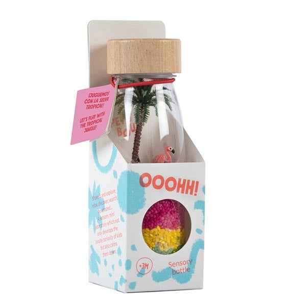Petit Boum Sensory Bottle - Flamingo