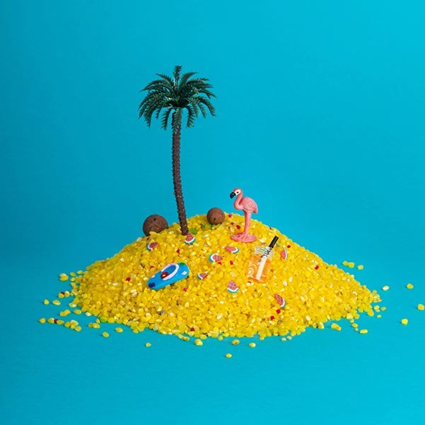 Petit Boum sensorische fles - flamingo
