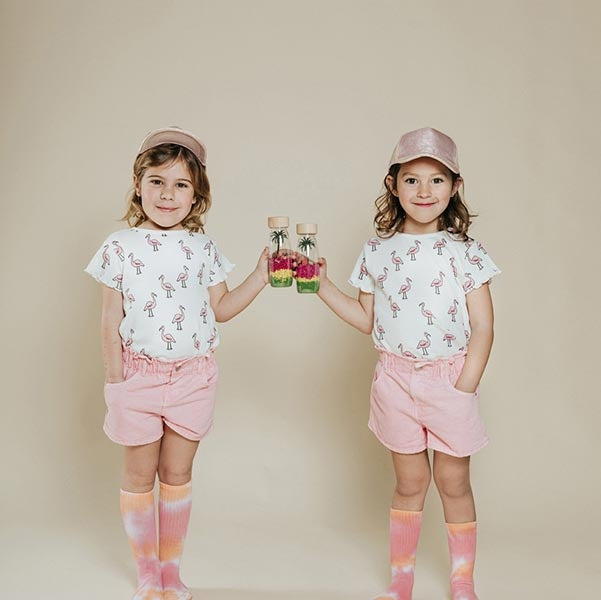 Petit Boum sensorische fles - flamingo