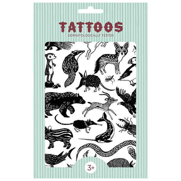 Petit Monkey tattoos Black Animals +3jr
