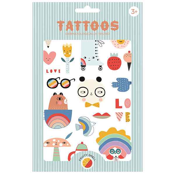 Petit Monkey tattoos Panda Love +3jr