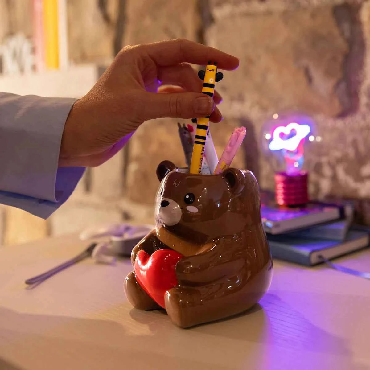 Legami | Keramische Pennenhouder - Teddy Bear - Desk Friends