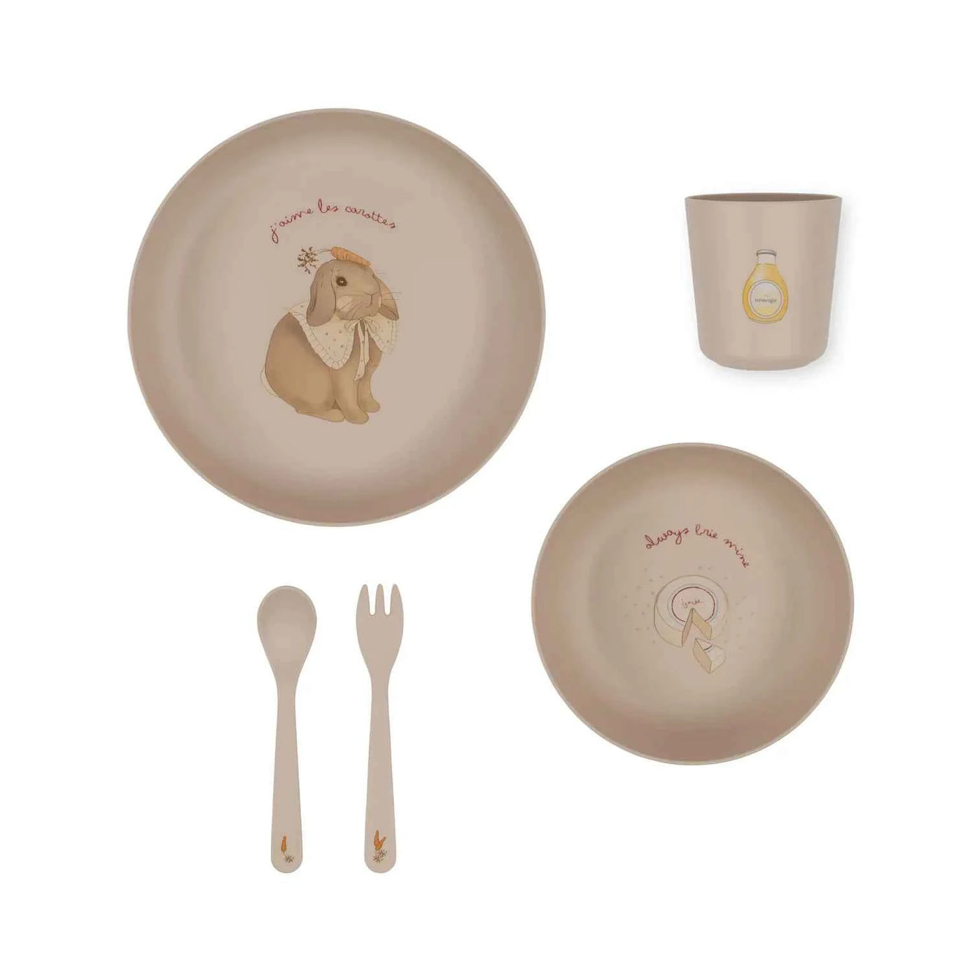 Konges Slojd | Everyday Uniform Plastic Dinnerware Set