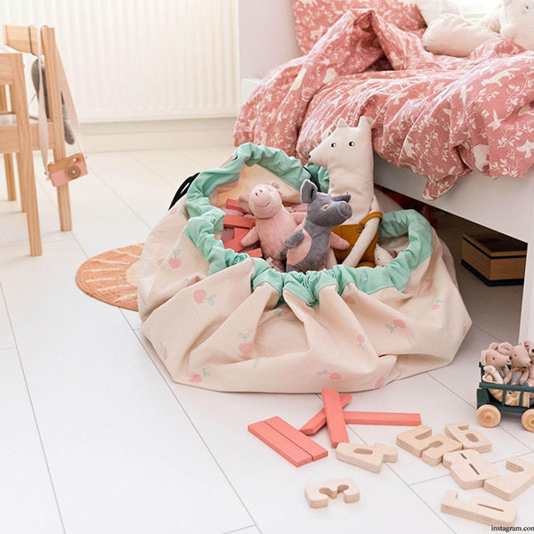 Play and Go speelmat en opbergzak Cherry love