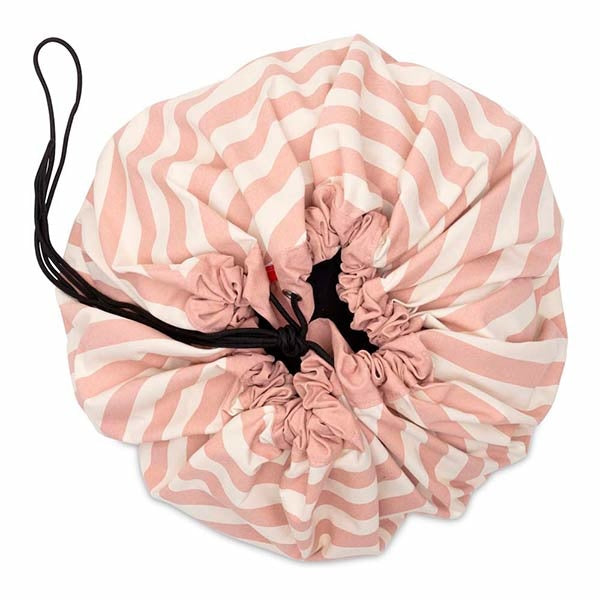 Play and Go speelmat en opbergzak Stripes Pink New