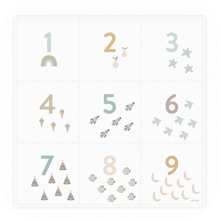 Play and Go EEVAA 2 in 1 puzzelmat en opbergbox Numbers