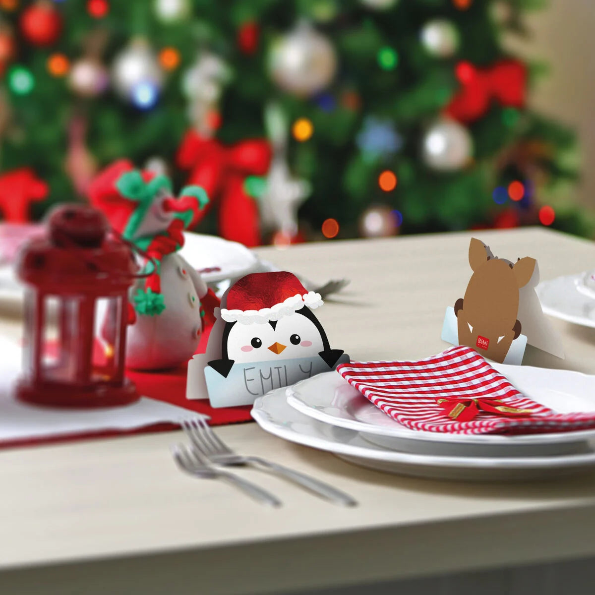 Legami | Set Van 12 Kersttafelkaartjes
