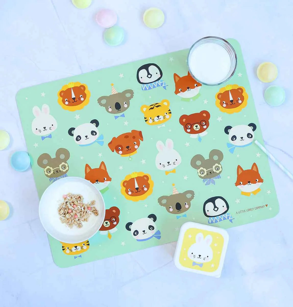 A Little Lovely Company | Animal Friends Placemat