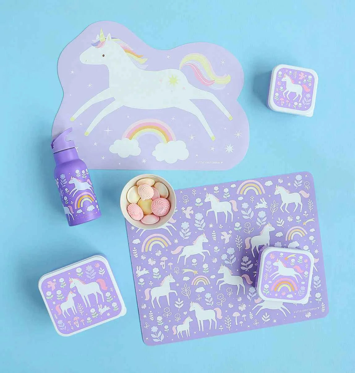 A Little Lovely Company | Placemat Jumping unicorn