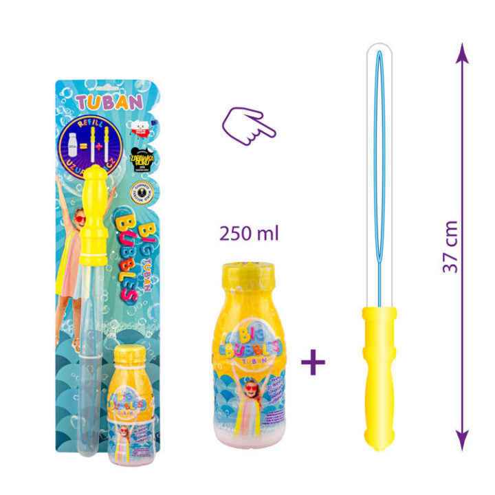Tuban | Set Bubbelzwaard + Vloeistof 250 ml Dubbele Navulling