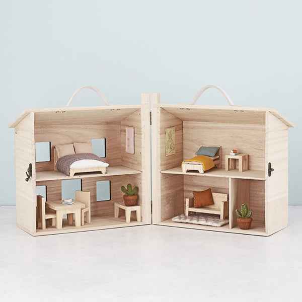 Poppenhuis slaapkamer eenpersoonsbed - Olli Ella