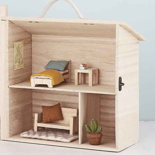 Poppenhuis slaapkamer eenpersoonsbed - Olli Ella