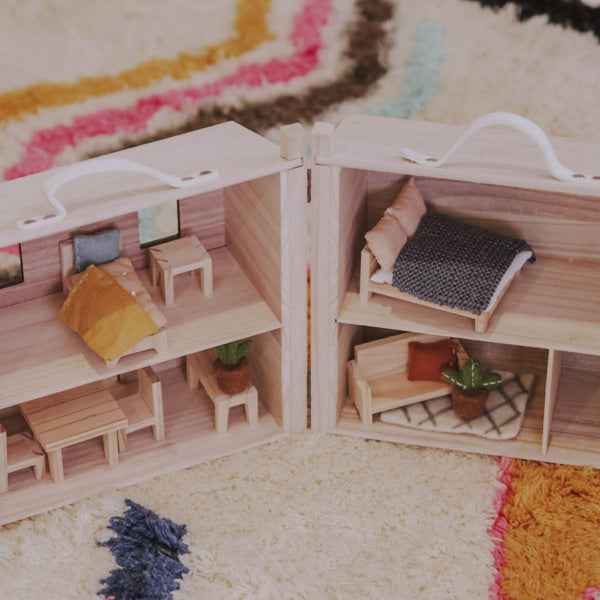 Poppenhuis slaapkamer eenpersoonsbed - Olli Ella