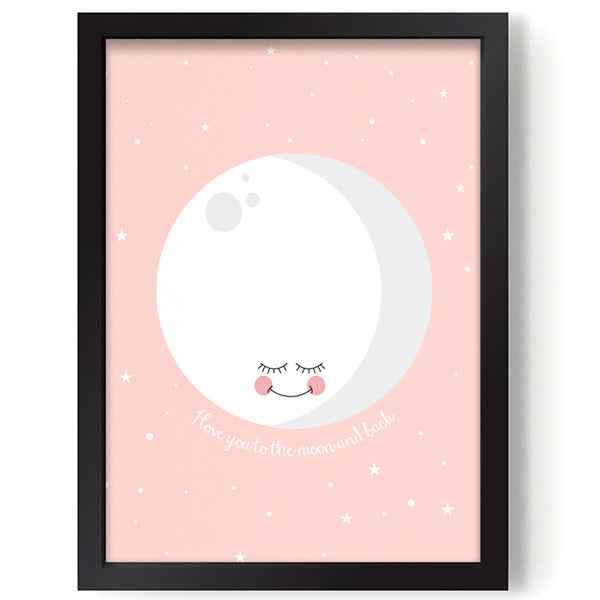 Poster - Moon pink - Eef Lillemor