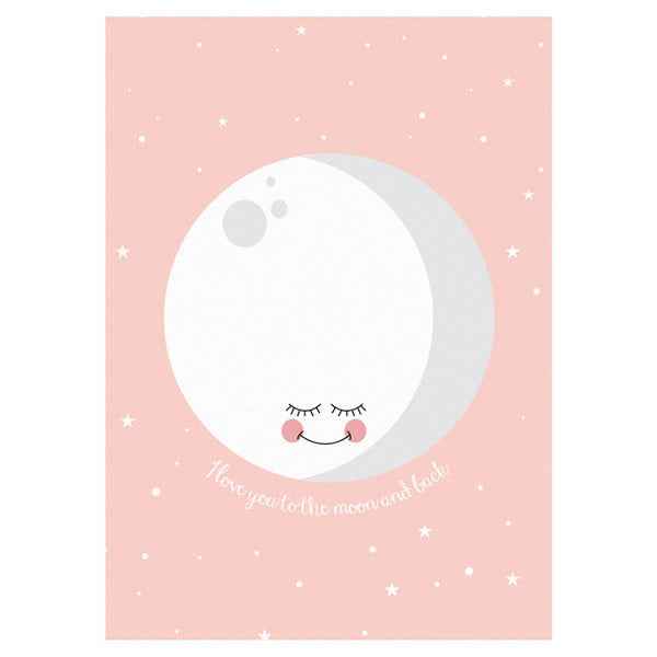 Poster - Moon Pink - Eef Lillemor